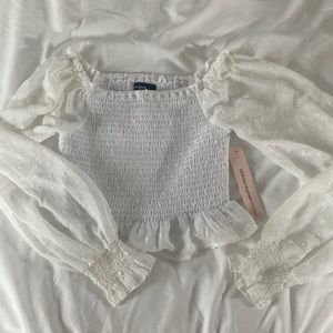 aqua white flowy dress up top